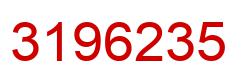 Number 3196235 red image