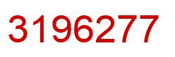 Number 3196277 red image