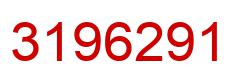 Number 3196291 red image