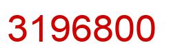 Number 3196800 red image