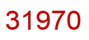 Number 31970 red image