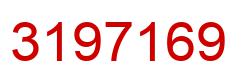 Number 3197169 red image