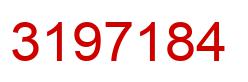 Number 3197184 red image
