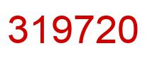 Number 319720 red image