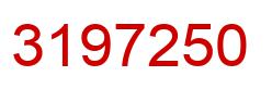 Number 3197250 red image