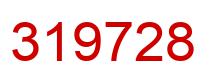 Number 319728 red image