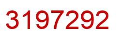 Number 3197292 red image