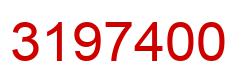 Number 3197400 red image