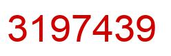 Number 3197439 red image