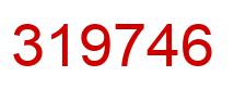 Number 319746 red image