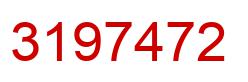 Number 3197472 red image