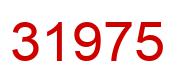 Number 31975 red image