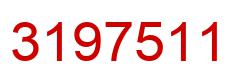 Number 3197511 red image