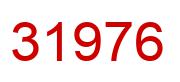 Number 31976 red image