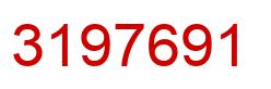 Number 3197691 red image