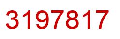 Number 3197817 red image