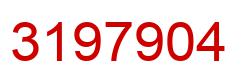 Number 3197904 red image