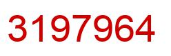 Number 3197964 red image