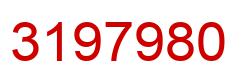 Number 3197980 red image