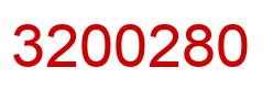 Number 3200280 red image