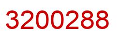 Number 3200288 red image