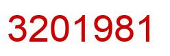 Number 3201981 red image