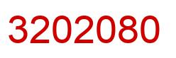Number 3202080 red image