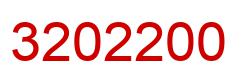 Number 3202200 red image