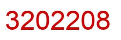 Number 3202208 red image