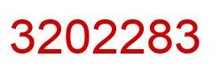 Number 3202283 red image