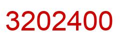 Number 3202400 red image
