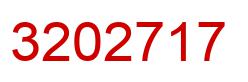 Number 3202717 red image