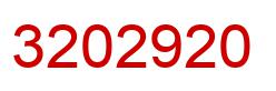 Number 3202920 red image