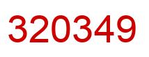 Número 320349 imagen rojo