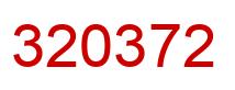 Número 320372 imagen rojo