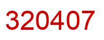 Número 320407 imagen rojo