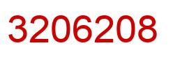 Number 3206208 red image