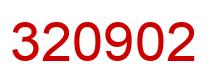 Número 320902 imagen rojo