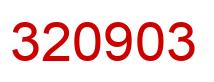Number 320903 red image