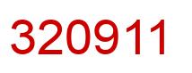Número 320911 imagen rojo