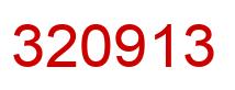 Number 320913 red image
