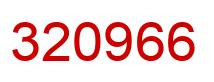 Número 320966 imagen rojo
