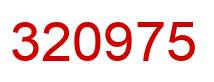 Número 320975 imagen rojo