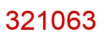 Number 321063 red image