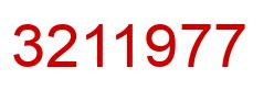 Number 3211977 red image