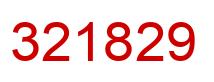 Número 321829 imagen rojo