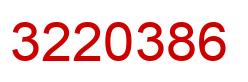 Número 3220386 imagen rojo