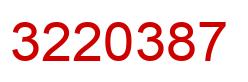 Número 3220387 imagen rojo