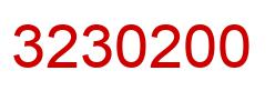 Number 3230200 red image
