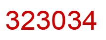 Número 323034 imagen rojo